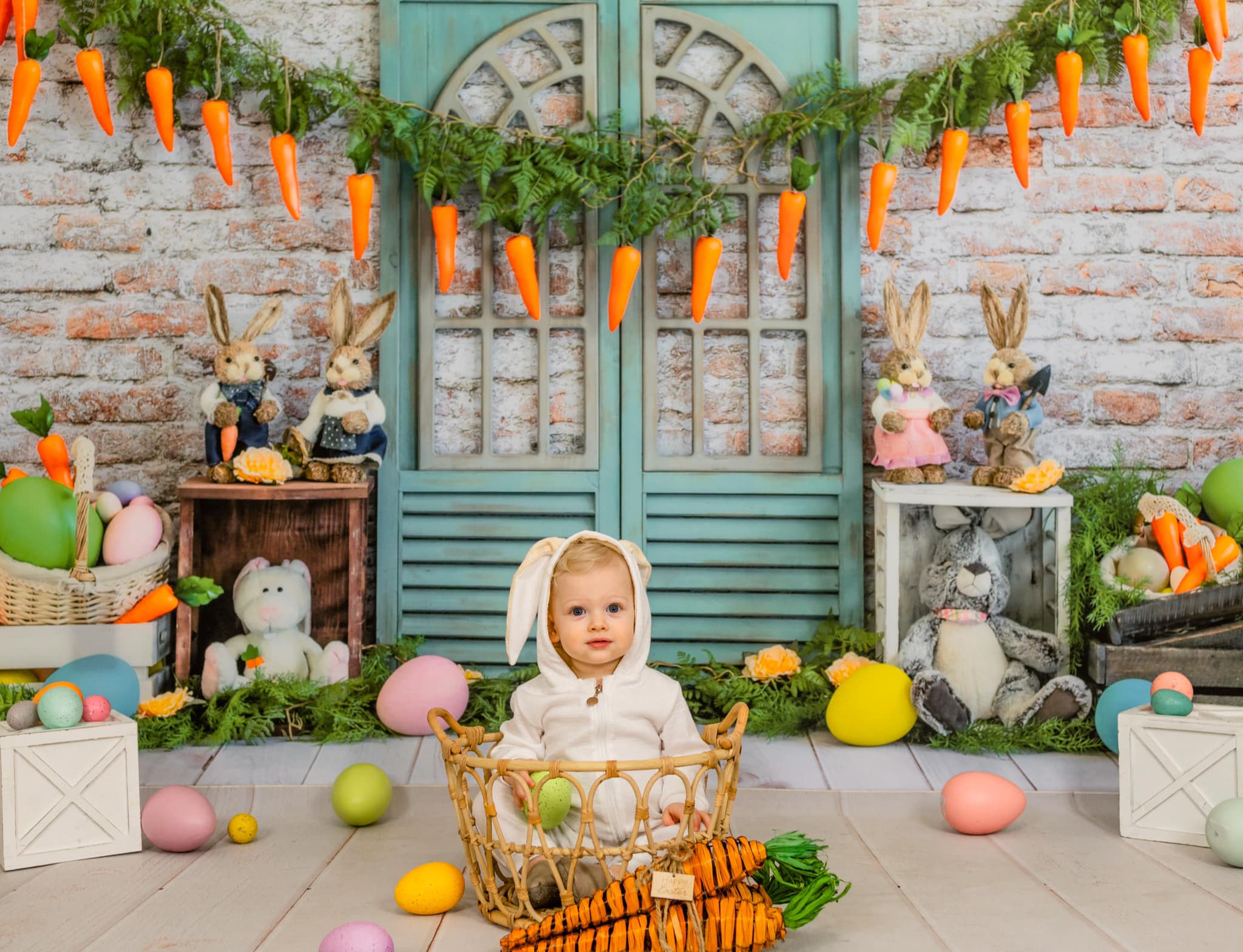Kate Carotte de toile de fond de lapin de Pâques conçue par Emetselch