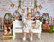 Kate Mur de briques Lapin Pâques Toile de fond pour la photographie - Kate Backdrop FR