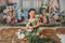 Kate Blanc Lapin Fleurs Pâques Toile de fond pour la photographie - Kate Backdrop FR