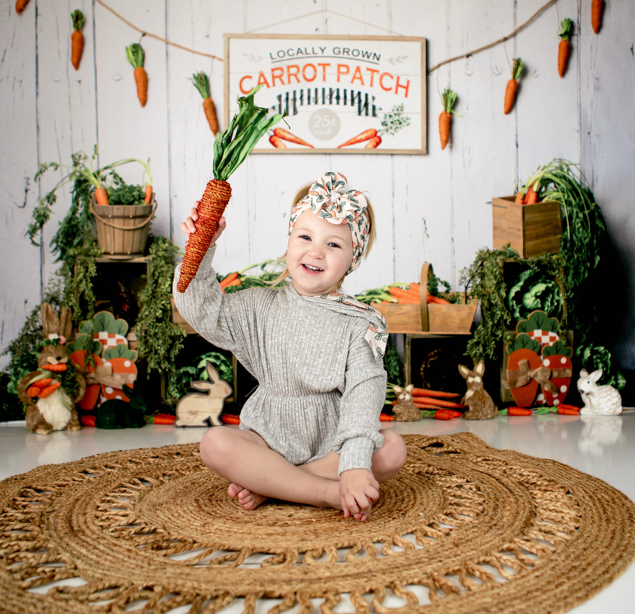 Kate Pâques Tranches de Carottes Toile de fond conçu par Megan Leigh Photographie