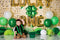 Kate La Saint-Patrick LUCKY ONE Anniversaire Toile de fond conçue par Mandy Ringe - Kate Backdrop FR