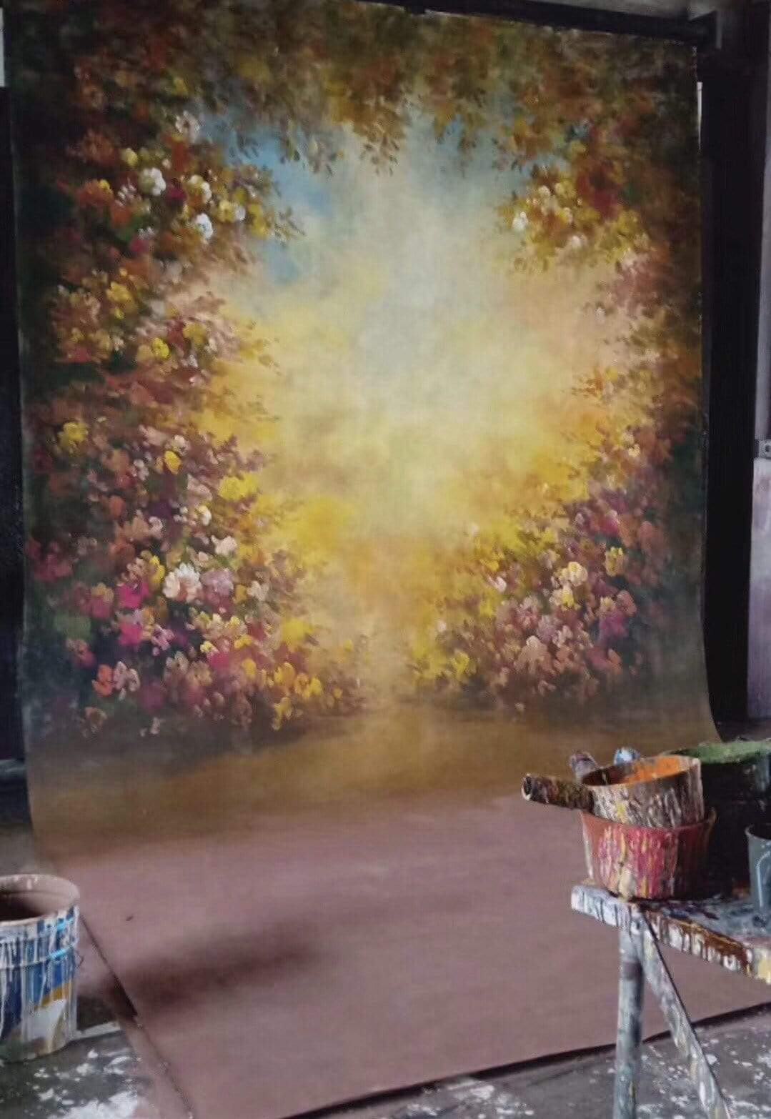 Katebackdrop£ºKate Floral Spring Spray Painted Backdrop