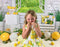 Kate Citrons Été Cake Smash Toile de fond conçue par Emetselch - Kate Backdrop FR