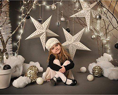 Katebackdrop：Kate Children Grey Star Photography Backdrops for Christmas photos deco