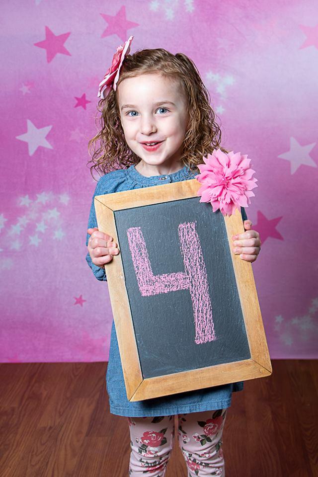 Katebackdrop£ºKate Soft Skies Pink Stars Backdrop for Photography Designed by Mini MakeBelieve