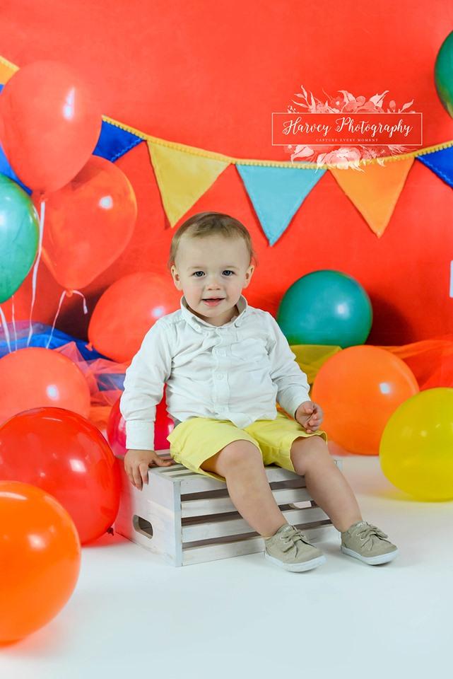 Katebackdrop£ºKate Primary 1st Birthday Backdrop for Photography Designed by Keerstan Jessop