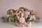 Katebackdrop£ºKate Spring Rabbits Flowers Children Easter Backdrop for Photography Designed by Mandy Ringe Photography