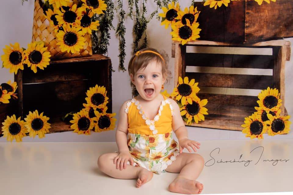 Katebackdrop£ºKate Sunflower Summer Backdrop for Photography Designed by Keerstan Jessop