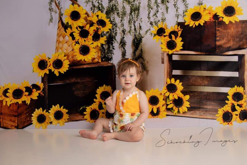 Katebackdrop£ºKate Sunflower Summer Backdrop for Photography Designed by Keerstan Jessop