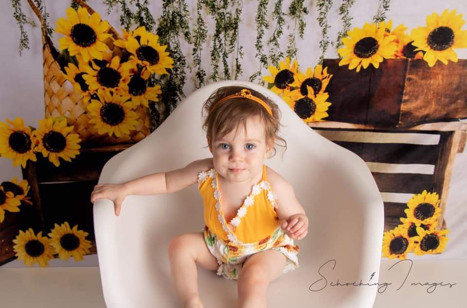 Katebackdrop£ºKate Sunflower Summer Backdrop for Photography Designed by Keerstan Jessop