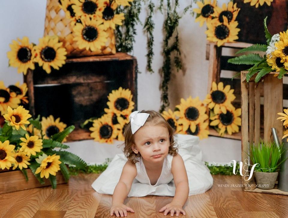Katebackdrop£ºKate Sunflower Summer Backdrop for Photography Designed by Keerstan Jessop
