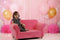 Kate Paillettes Rideau Anniversaire Ballons Rose et Or Toile de fond pour la photographie - Kate Backdrop FR
