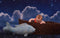 Katebackdrop£ºKate Night Sky with Moon and Cloud Children Backdrop for Photography