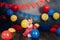 Kate Anniversaire Enfants Fête Ballons Toile de fond conçue par Marina Smith - Kate Backdrop FR