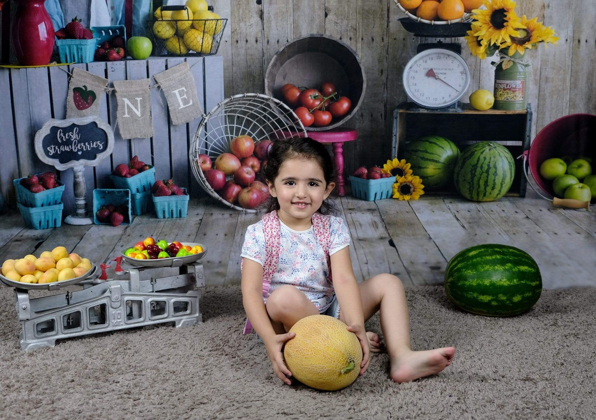 Katebackdrop£ºKate Summer Farmers Market Backdrop for Photography Designed by Danette Kay Photography