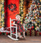 Katebackdrop£ºKate Christmas Trees Red Door Backdrops for Photography