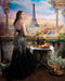Kate Toile de fond de la tour Eiffel de fleurs colorées - Kate Backdrop FR