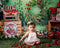 Kate Été Ferme de Fraises Fleurs Blanc Feuilles Vert Toile de fond pour la photographie - Kate Backdrop FR