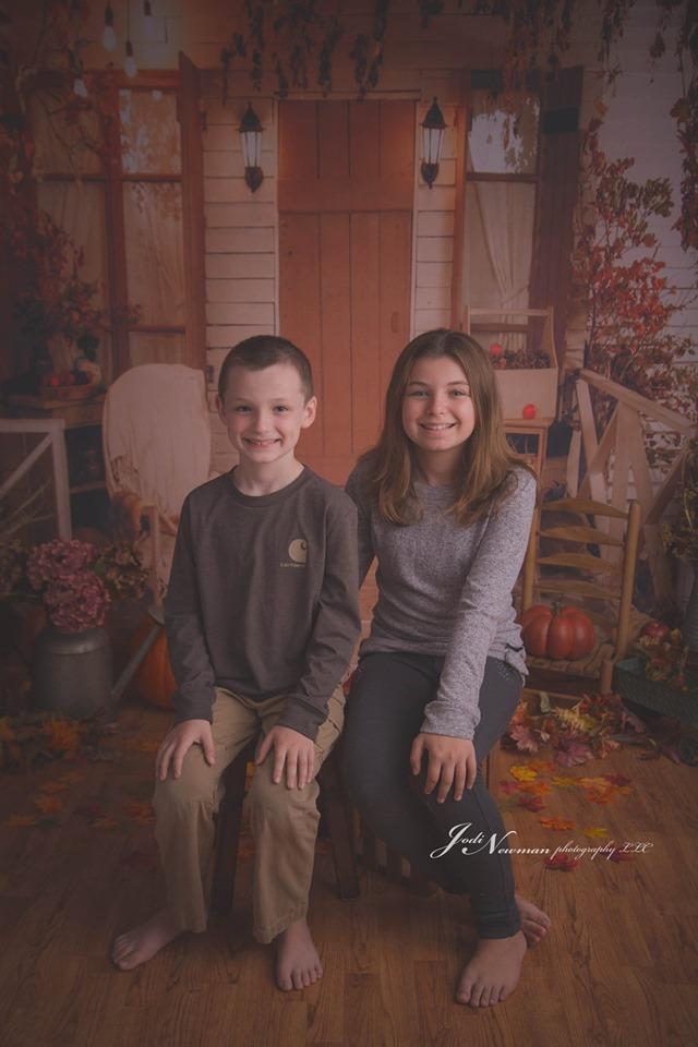 Katebackdrop£ºKate Autumn Leaves Pumpkin Thanksgiving Day Backdrop for Photography