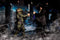 Katebackdrop£ºKate Halloween Night Scene Grave Backdrop Light Photo Background