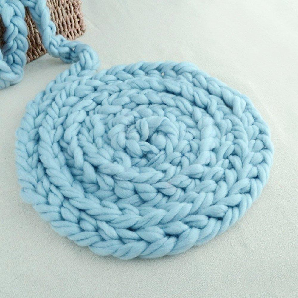 Katebackdrop¡êoNewborn Photography Basket Braid Wool Wrap Baby Photo Props