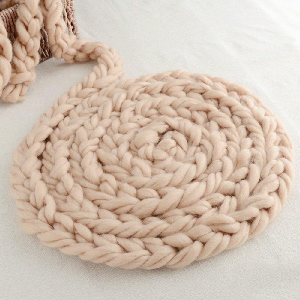 Katebackdrop¡êoNewborn Photography Basket Braid Wool Wrap Baby Photo Props