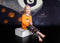 Katebackdrop£ºKate Halloween Pumpkin Garden Backdrop for Photography Designed By Leann West