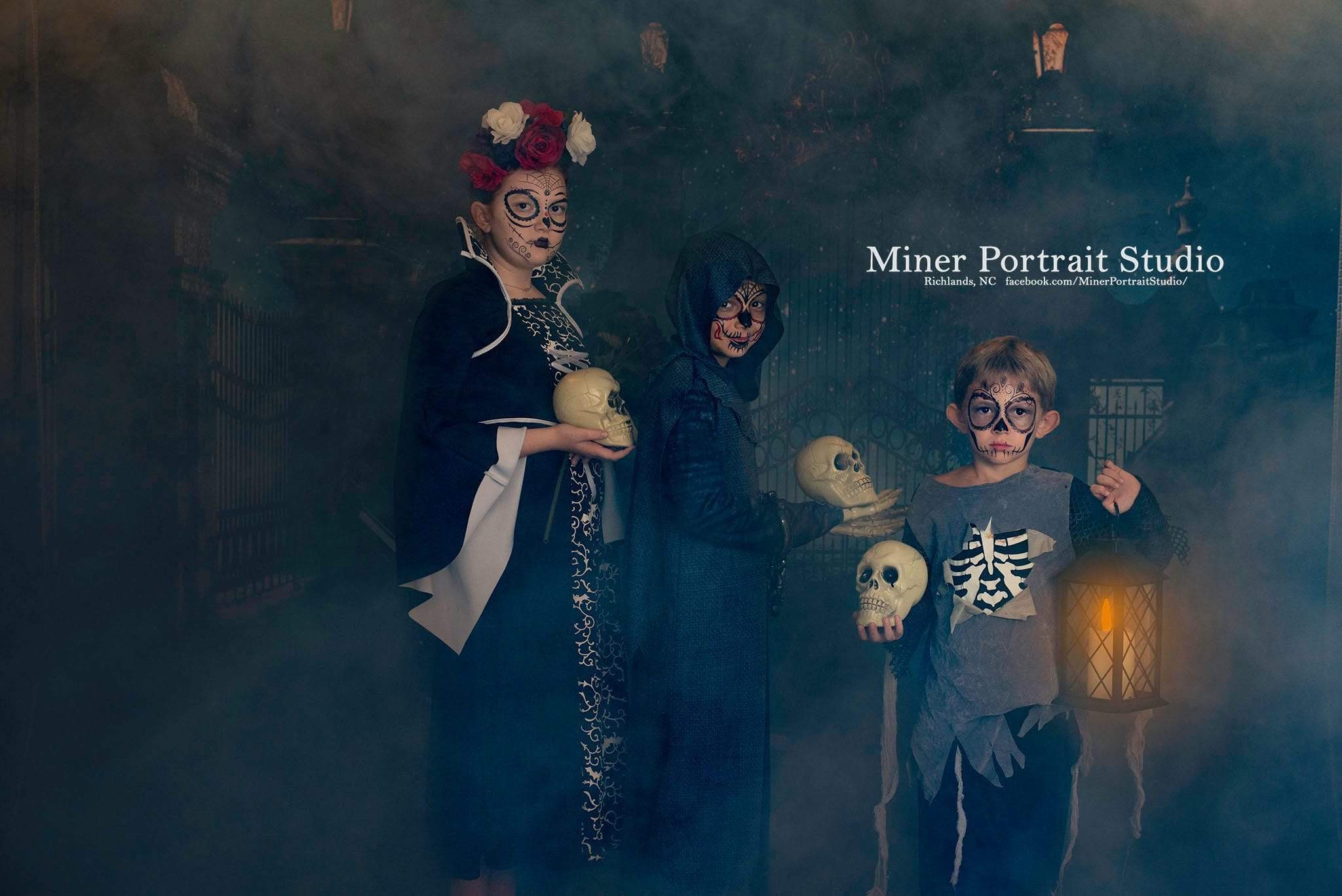 Katebackdrop£ºKate Halloween Night Scene Grave Backdrop Light Photo Background