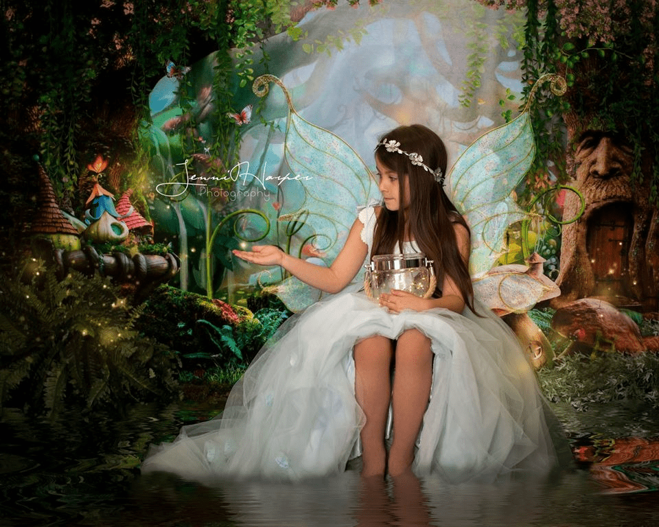 Kate Children Fairy Tale Wonderland Forest Mushrooms Backdrops - Katebackdrop