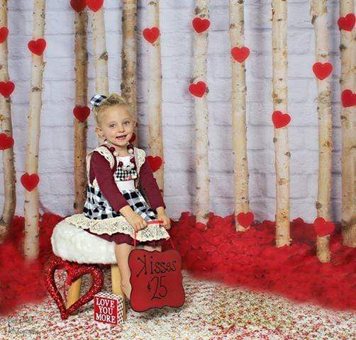 Katebackdrop£ºKate Valentine's Day Roses Wooden Stick Backdrop Designed by Jia Chan Photography