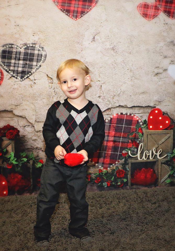 Katebackdrop鎷㈡綖Kate Valentine's Day Brick Wall Backdrop Designed by Megan Leigh Photography