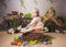 Katebackdrop£ºKate Spring\Easter Green Leaves Backdrop Designed by Jia Chan Photography