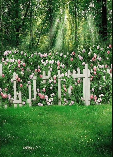 Katebackdrop£ºKate Forest and Flowers Spring Backdrop for photography