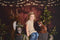 Kate Animaux Créatures Forêt Bois Brun Toile de fond conçu par Mandy Ringe - Kate Backdrop FR