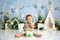 Kate Cactus Printemps Enfants Anniversaire Toile de fond conçue par Megan Leigh - Kate Backdrop FR