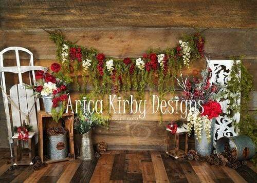 Katebackdrop£ºKate Christmas Floral Rustic Backdrop Designed By Arica Kirby