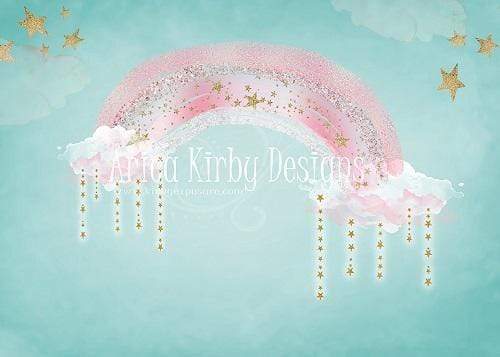 Katebackdrop£ºKate Pink Rainbow Birthday Backdrop Designed By Arica Kirby