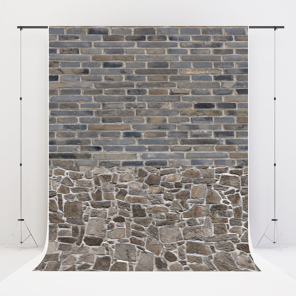 Kate mur de briques grises toile de fond pierre cadre texture épissage conçu par chaîne photographie