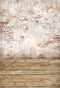 Kate Bois Brun Mur de briques Toile de fond conçue par Chain Photographie - Kate Backdrop FR
