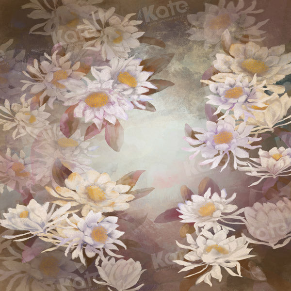 Kate Toile de fond Beaux-arts Vintage Fleurs roses Conçu par GQ - Kate Backdrop FR