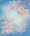 Kate Toile de fond Bleu Beaux-arts Vintage Fleurs Conçu par GQ - Kate Backdrop FR