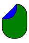Katebackdrop£ºKate Solid Green/Blue Solid Collapsible Backdrop Photography 5X6.5ft(1.5x2m)
