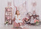 Kate Chambre de filles Fenêtre Cheval en bois Toile de fond conçue par Rose Abbas - Kate Backdrop FR