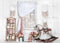 Kate Chambre de filles Fenêtre Cheval en bois Toile de fond conçue par Rose Abbas - Kate Backdrop FR