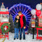 Kate Noël Grande roue Neige Lumière Nuit Hiver Toile de fond pour la photographie - Kate Backdrop FR
