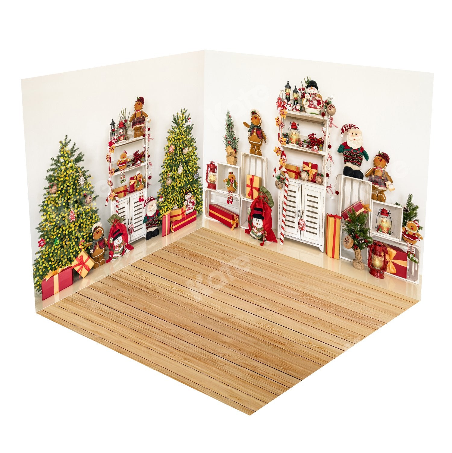Kate Arbre Noël Salle de jouets Ensemble de chambre (8ftx8ft&10ftx8ft&8ftx10ft)
