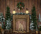 Kate Cheminée Maison en Bois Noël Toile de fond conçue par Emetselch - Kate Backdrop FR