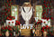 Kate Saint-Valentin Printemps Fenêtre Roses Toile de fond conçue par Emetselch - Kate Backdrop FR