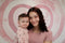 Kate Aquarelle Saint Valentin Coeur Rose Toile de fond conçue par Mandy Ringe - Kate Backdrop FR