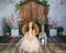 Kate Porte de grange Brun Printemps Fleurs Toile de fond pour la photographie - Kate Backdrop FR